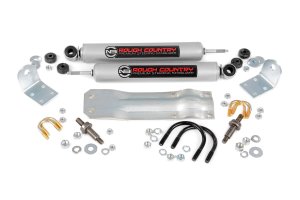 Dodge Ram 1500 Steering Stabilizer - Rough Country - Dual, 2-8 Inch Lift - '94-'99